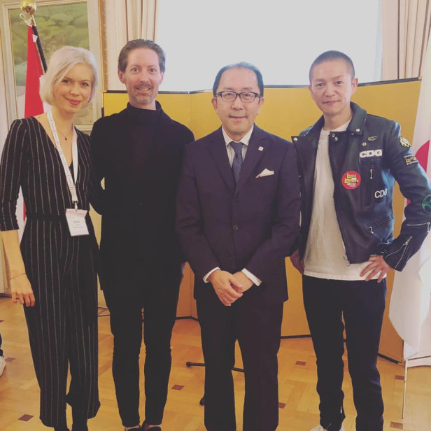 Festival Delegation Invited to Home of Japanese Ambassador